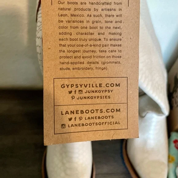 NWT Junk Gypsy by Lane White Boots - Picture 13 of 13